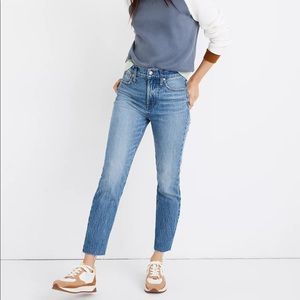 Madewell The Petite Perfect Vintage Jean in Enmore Wash: Raw-Hem size 30P